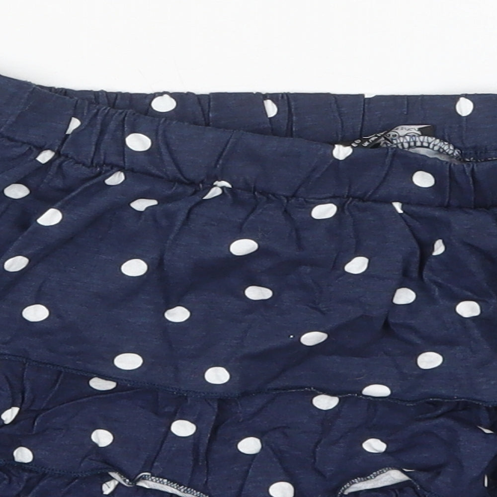 Atmosphere Womens Blue Polka Dot Cotton Mini Skirt Size 16