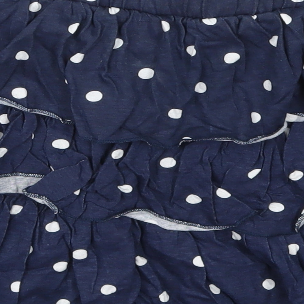 Atmosphere Womens Blue Polka Dot Cotton Mini Skirt Size 16