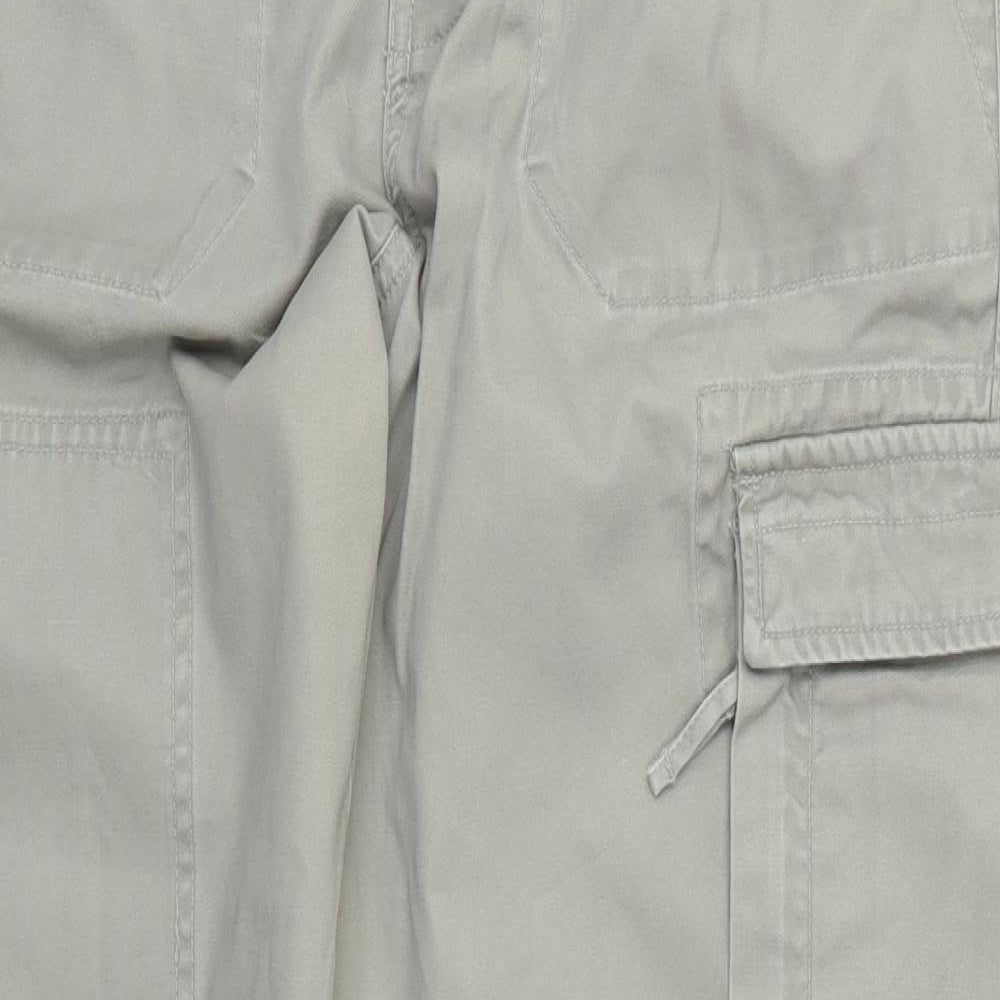 Wolsey Mens Grey  Cotton Cargo Trousers Size 34 L32 in Regular Button