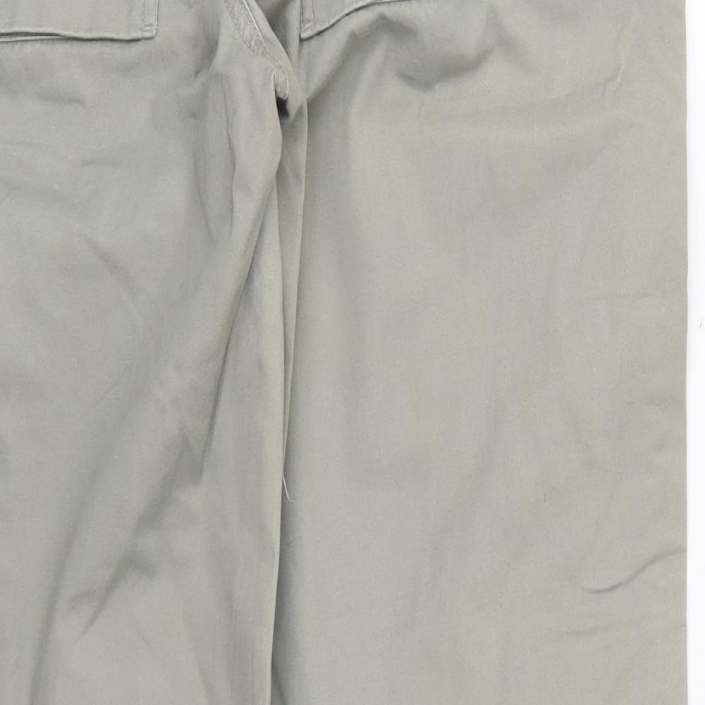Wolsey Mens Grey  Cotton Cargo Trousers Size 34 L32 in Regular Button