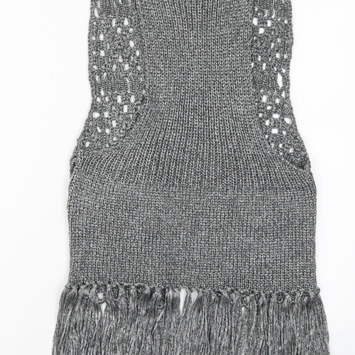 Studio F Womens Grey V-Neck  Acrylic Cardigan Jumper Size S