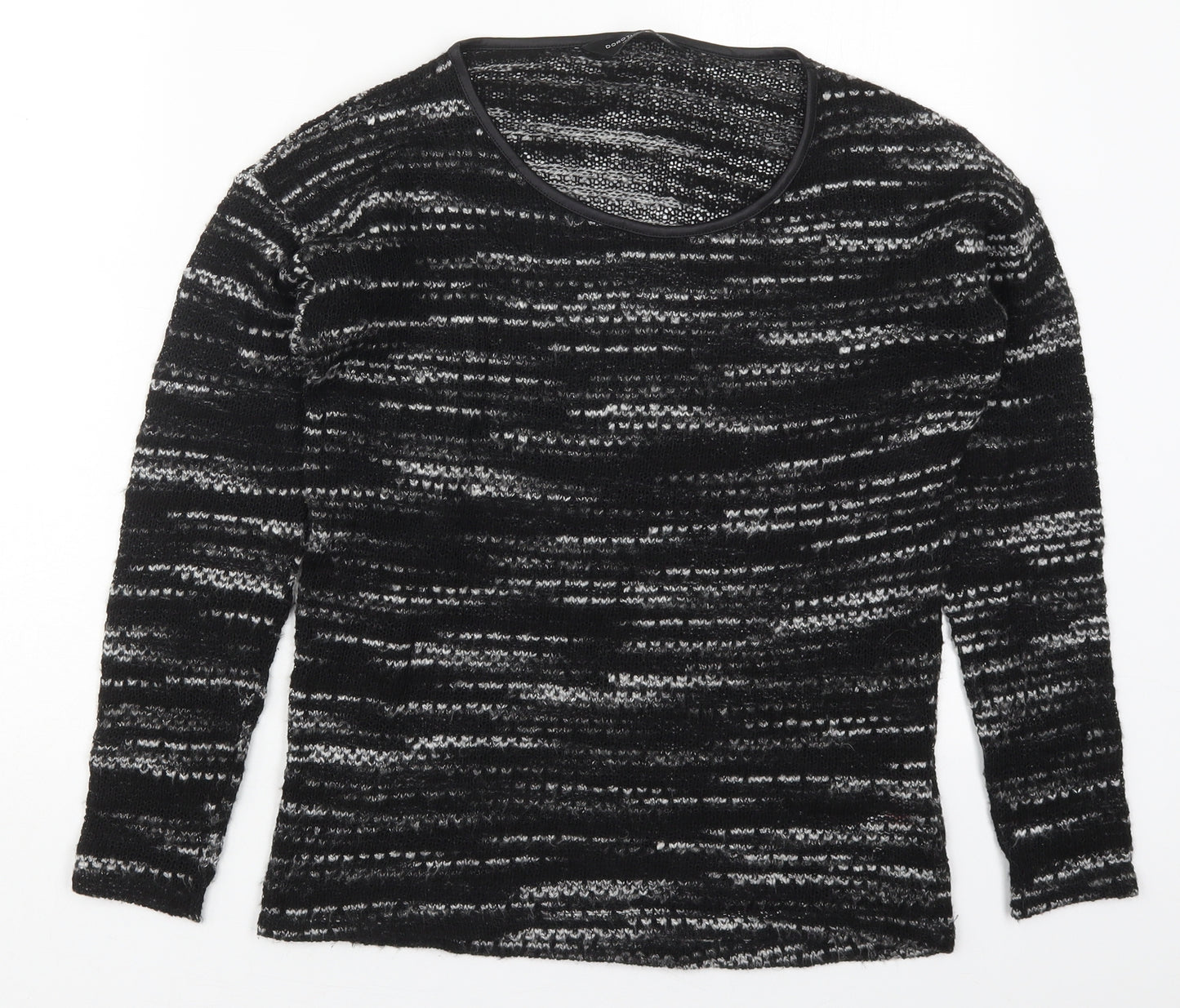 Dorothy Perkins Womens Black Round Neck  Polyester Pullover Jumper Size 12