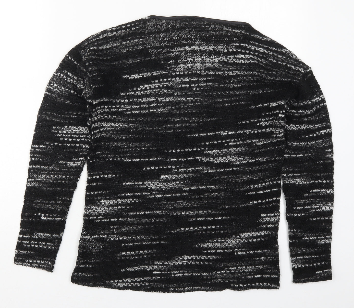 Dorothy Perkins Womens Black Round Neck  Polyester Pullover Jumper Size 12