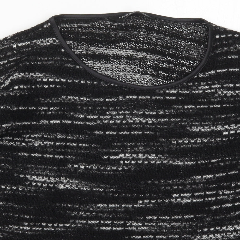Dorothy Perkins Womens Black Round Neck  Polyester Pullover Jumper Size 12