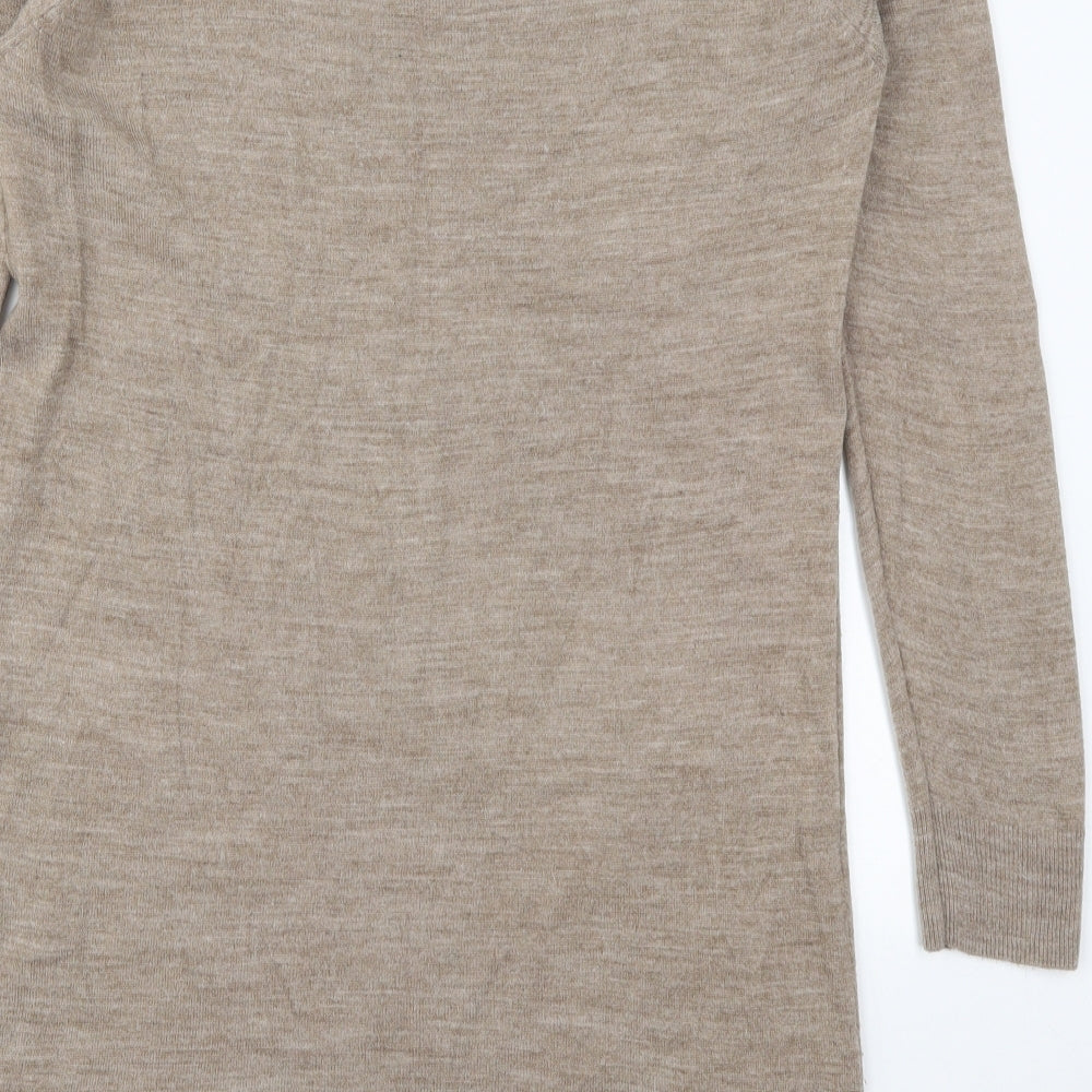 Atmosphere Womens Beige  Acrylic Jumper Dress  Size 12  Crew Neck Pullover