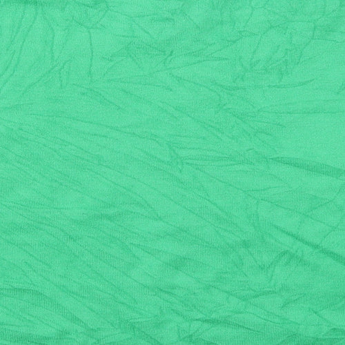 Marks and Spencer Womens Green V-Neck  Viscose Pullover Jumper Size 22