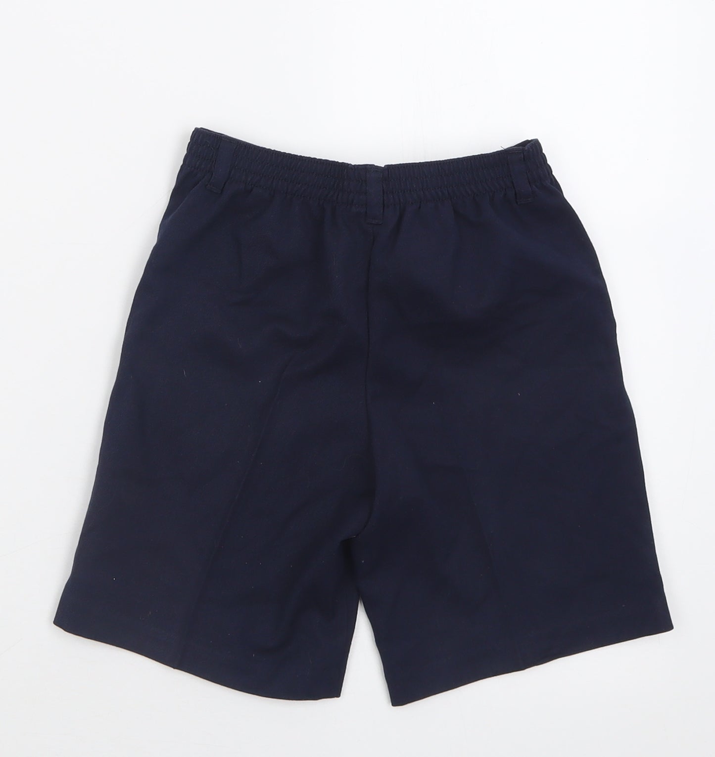 George Boys Blue  Polyester Bermuda Shorts Size 7-8 Years  Regular  - School Wear