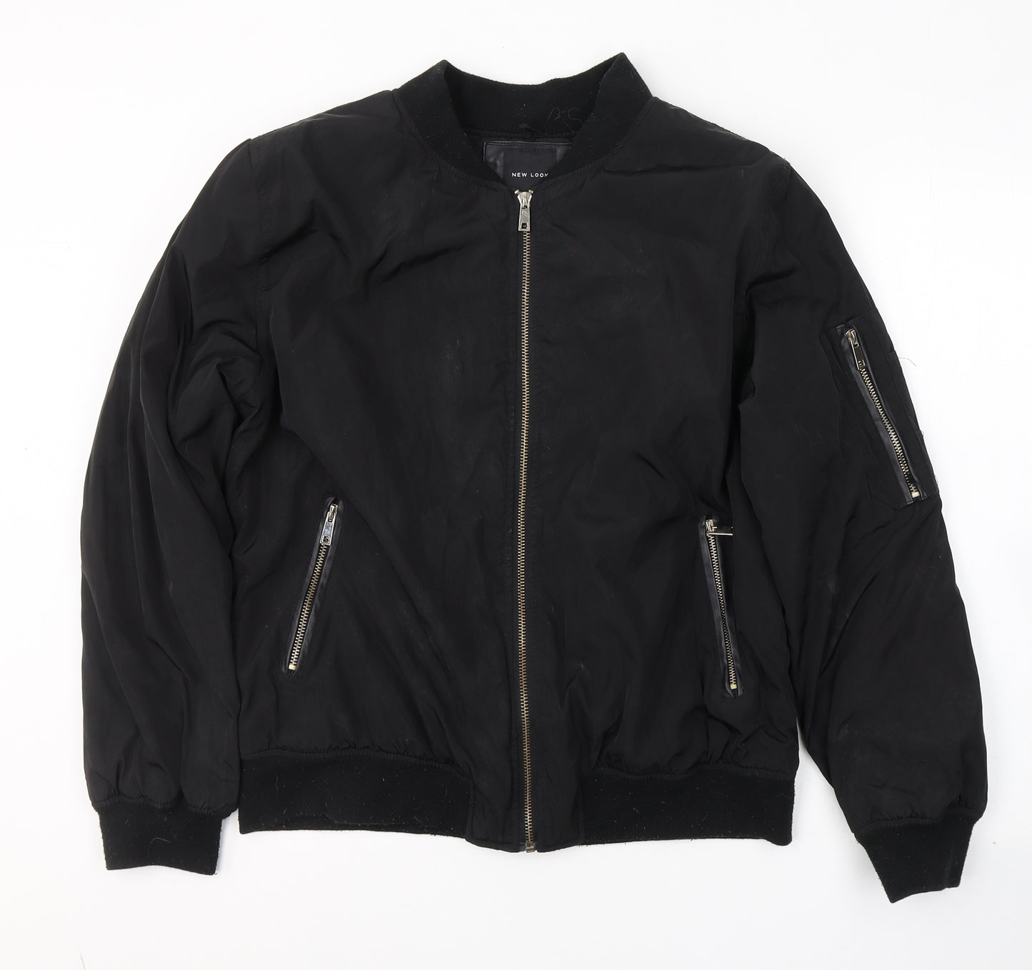 New Look Womens Black   Jacket Coat Size 16  Zip