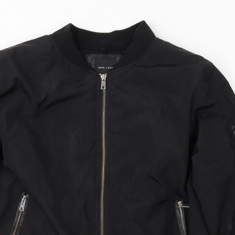 New Look Womens Black   Jacket Coat Size 16  Zip