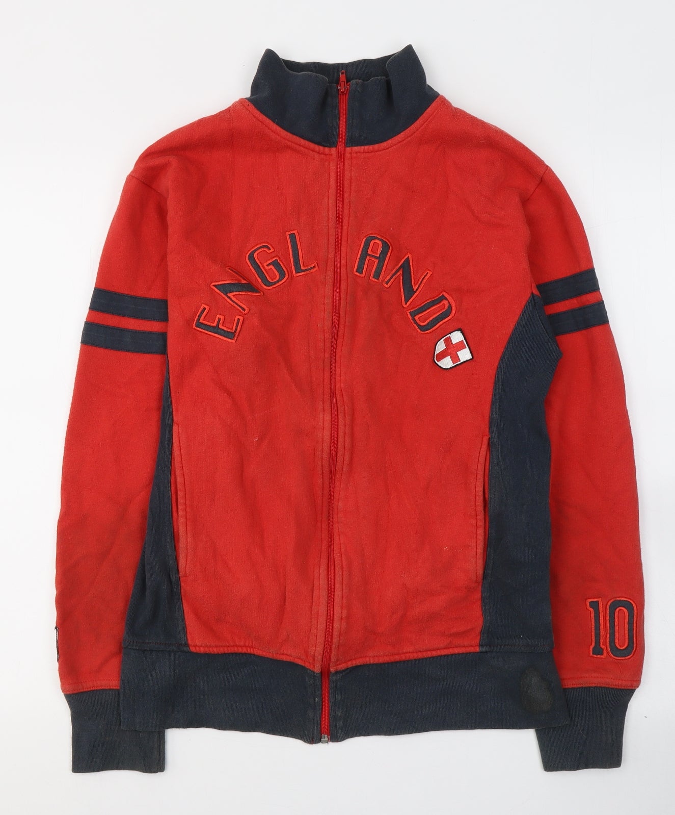 G:sixtyForyou Mens Red  Cotton Full Zip Sweatshirt Size M   - ENGLAND
