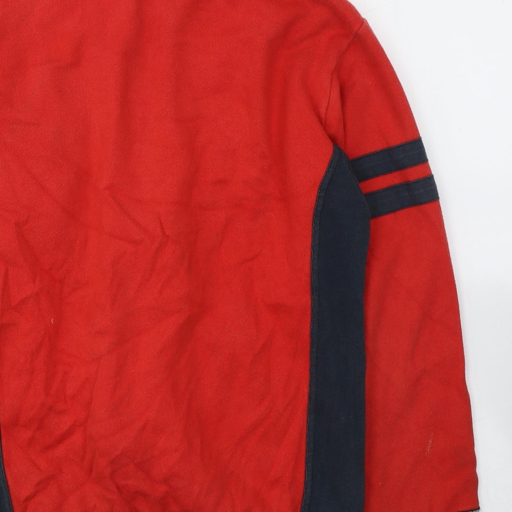 G:sixtyForyou Mens Red  Cotton Full Zip Sweatshirt Size M   - ENGLAND