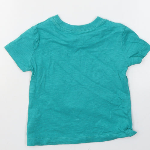 Gap Baby Blue  Cotton Pullover T-Shirt Size 12-18 Months Round Neck Pullover