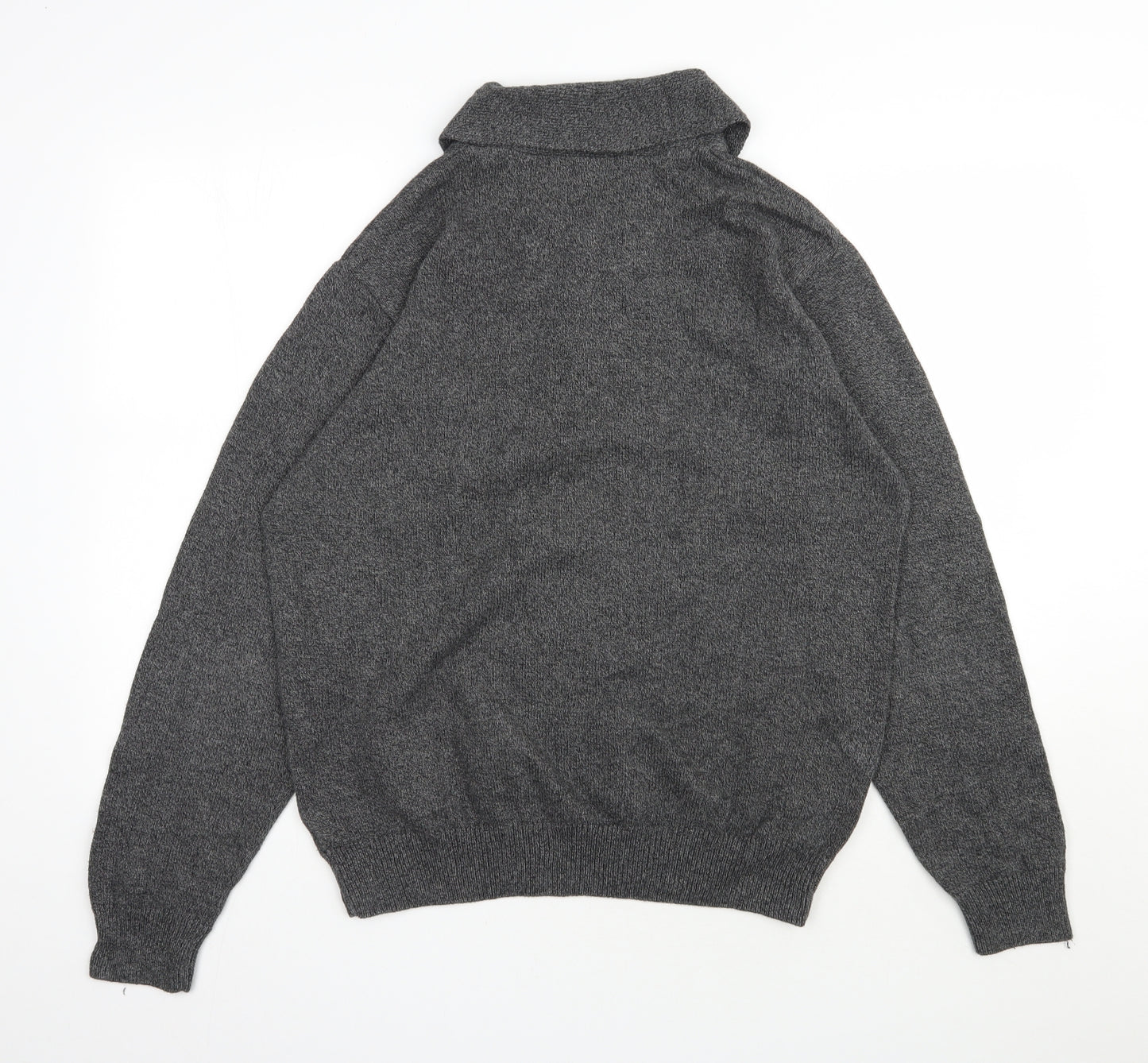 NEXT Mens Grey Round Neck  Cotton Pullover Jumper Size L