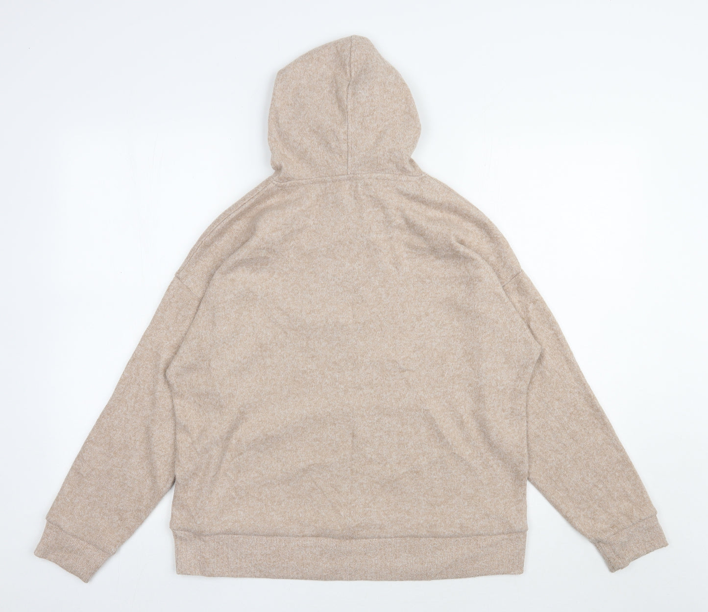 Nutmeg Womens Beige  Polyester Pullover Hoodie Size 12  Pullover