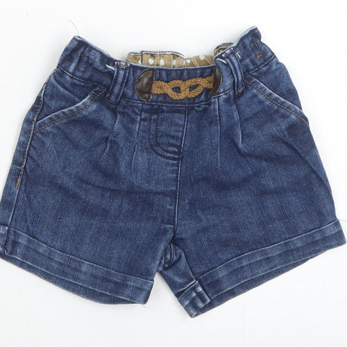 NEXT Girls Blue  Cotton Cropped Jeans Size 9-12 Months