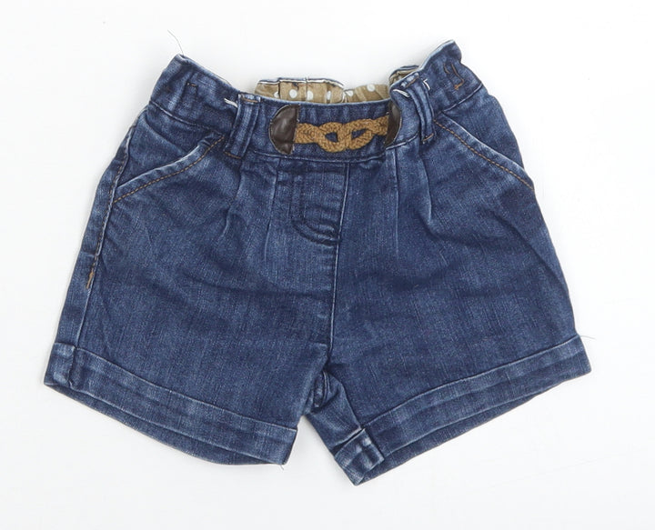 NEXT Girls Blue  Cotton Cropped Jeans Size 9-12 Months