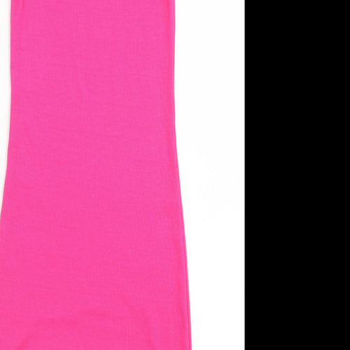 Divided Womens Pink  Polyester Bodycon  Size XS  Crew Neck