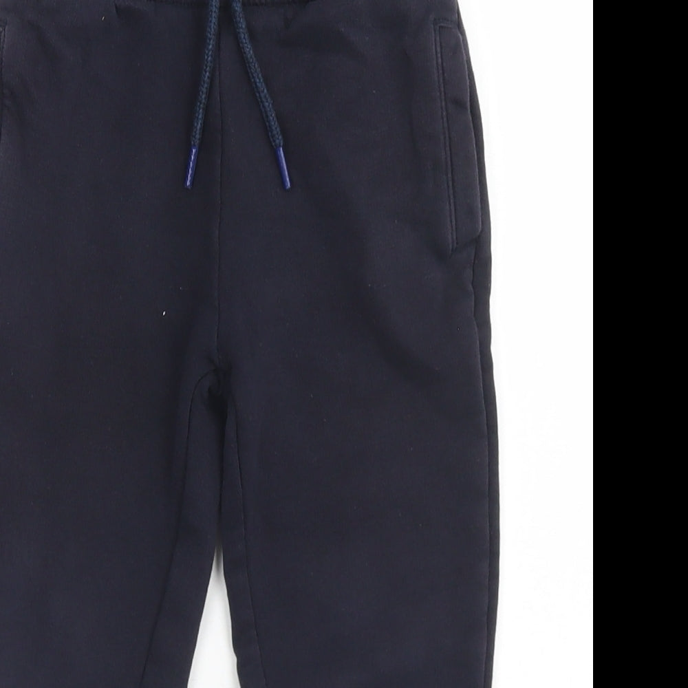 NEXT Boys Blue  Cotton Jogger Trousers Size 4 Years  Slim Drawstring