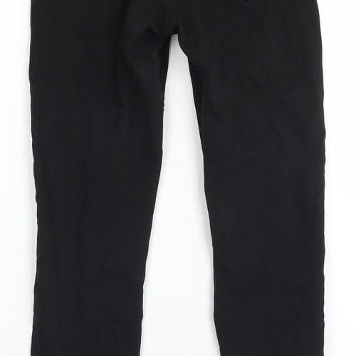 Divided Mens Black  Cotton Skinny Jeans Size 26 in L27 in Regular Button