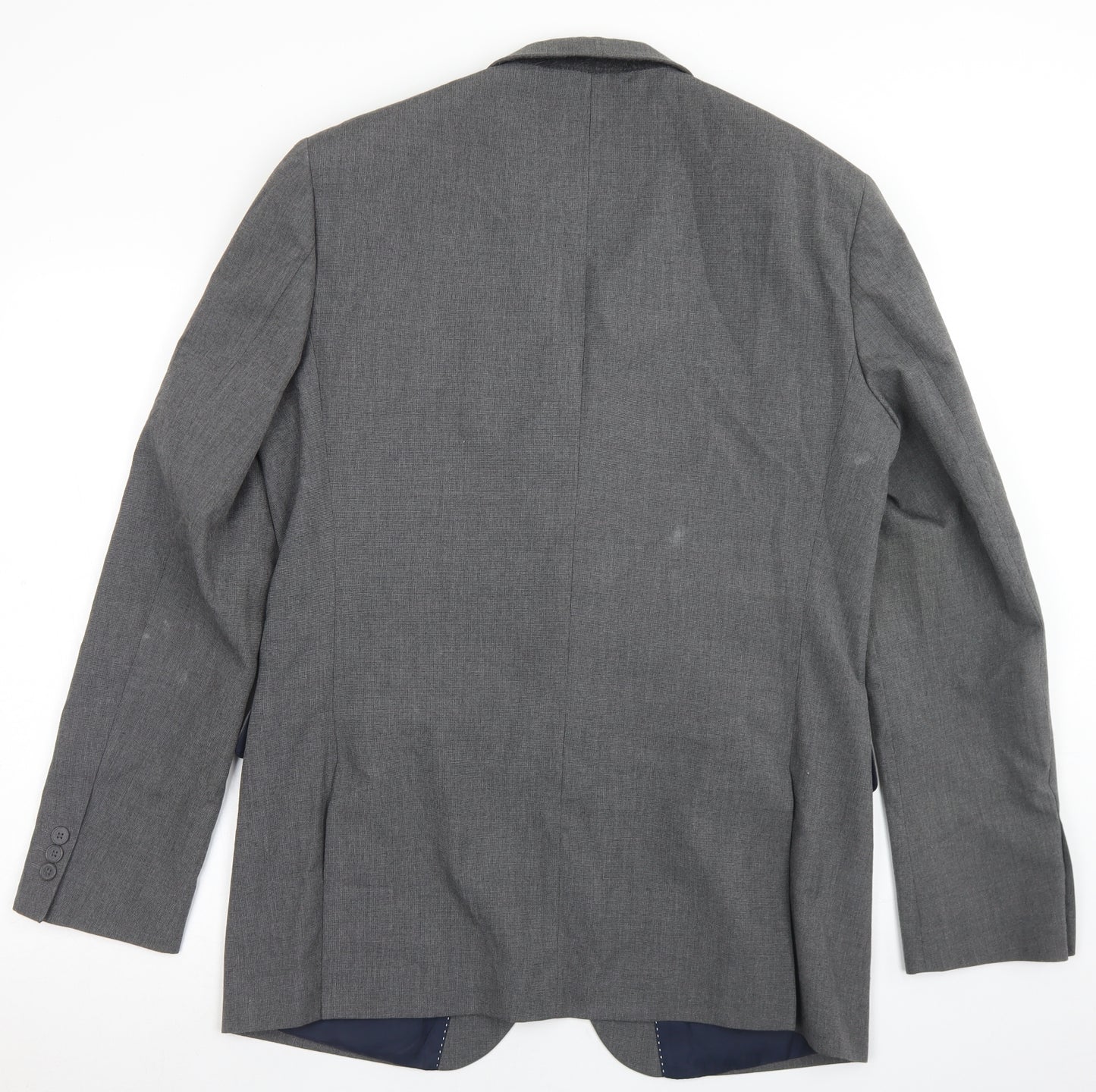 Debenhams Mens Grey  Polyester Jacket Blazer Size 42