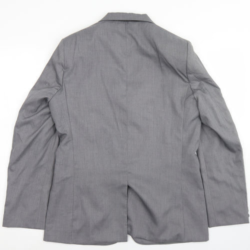 Romario Mens Grey  Polyester Jacket Blazer Size 34