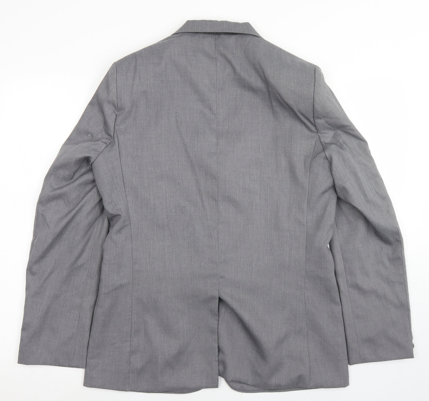Romario Mens Grey  Polyester Jacket Blazer Size 34