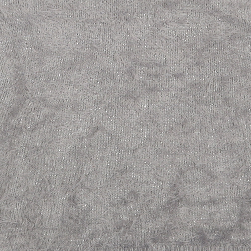 Monsoon Girls Grey Crew Neck  Nylon Pullover Jumper Size 11-12 Years