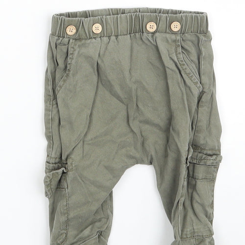 NEXT Baby Beige  Lyocell Cargo Trousers Size 3-6 Months