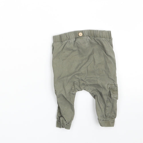 NEXT Baby Beige  Lyocell Cargo Trousers Size 3-6 Months