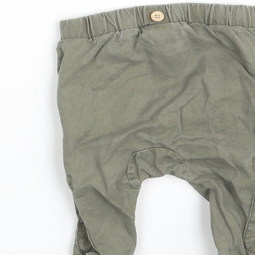 NEXT Baby Beige  Lyocell Cargo Trousers Size 3-6 Months
