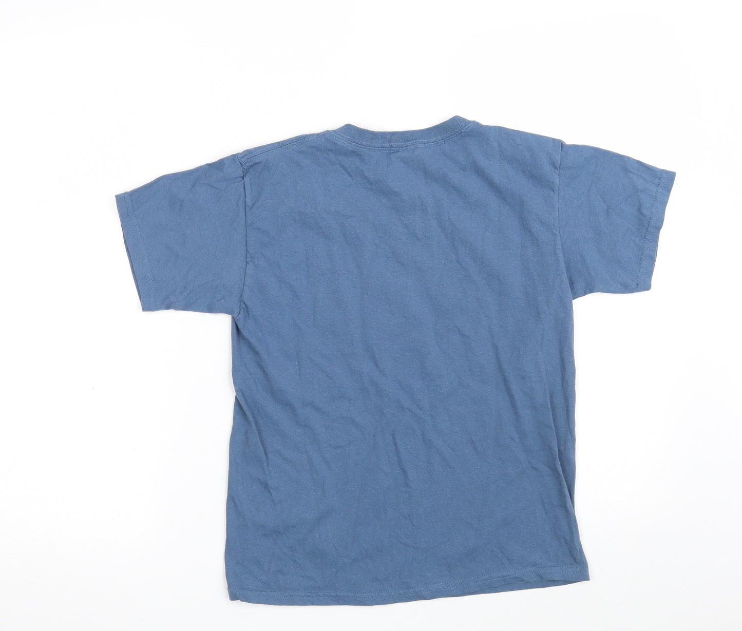 Gildan Boys Blue  100% Cotton Pullover T-Shirt Size S Crew Neck  - Canada