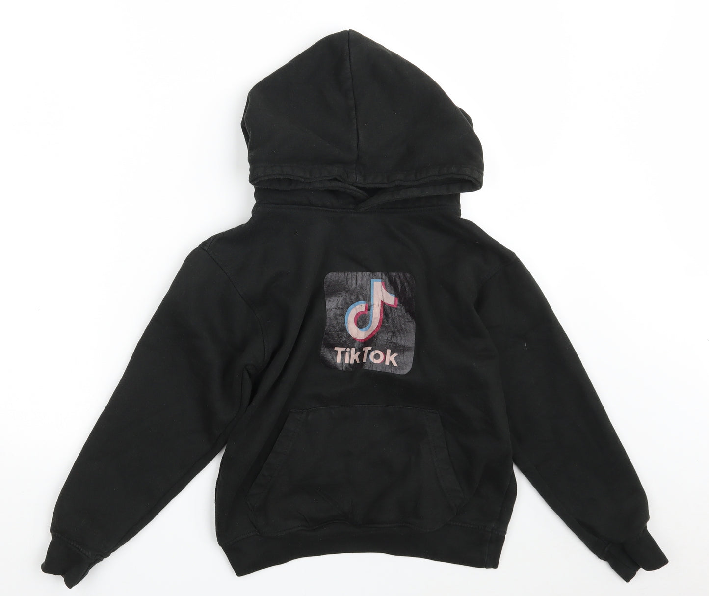 Uneek Boys Black  Cotton Pullover Hoodie Size 9-10 Years   - TikTok