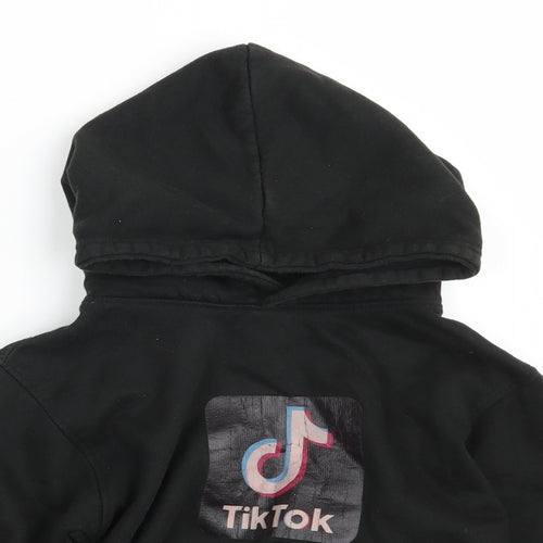 Uneek Boys Black  Cotton Pullover Hoodie Size 9-10 Years   - TikTok