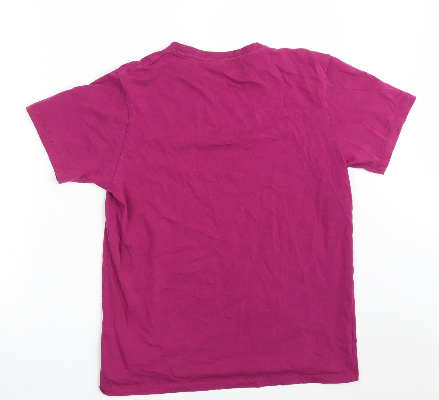 Primark Mens Purple  Cotton  T-Shirt Size M Crew Neck