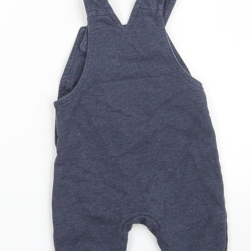 Primark Baby Blue  Cotton Pinafore/Dungaree Dress  Size 3-6 Months  Square Neck