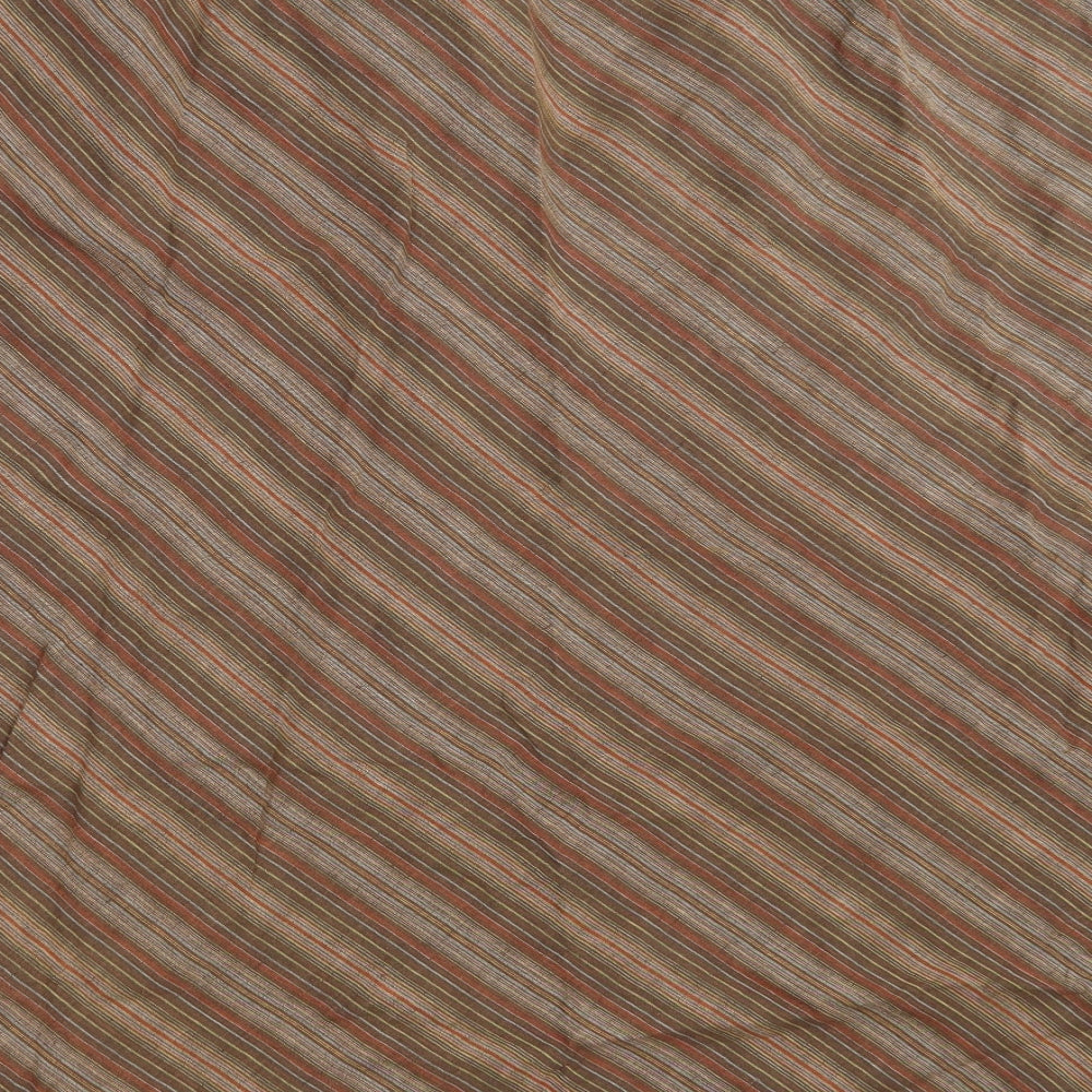 Taillissime Womens Brown Striped Linen Peasant Skirt Size 24