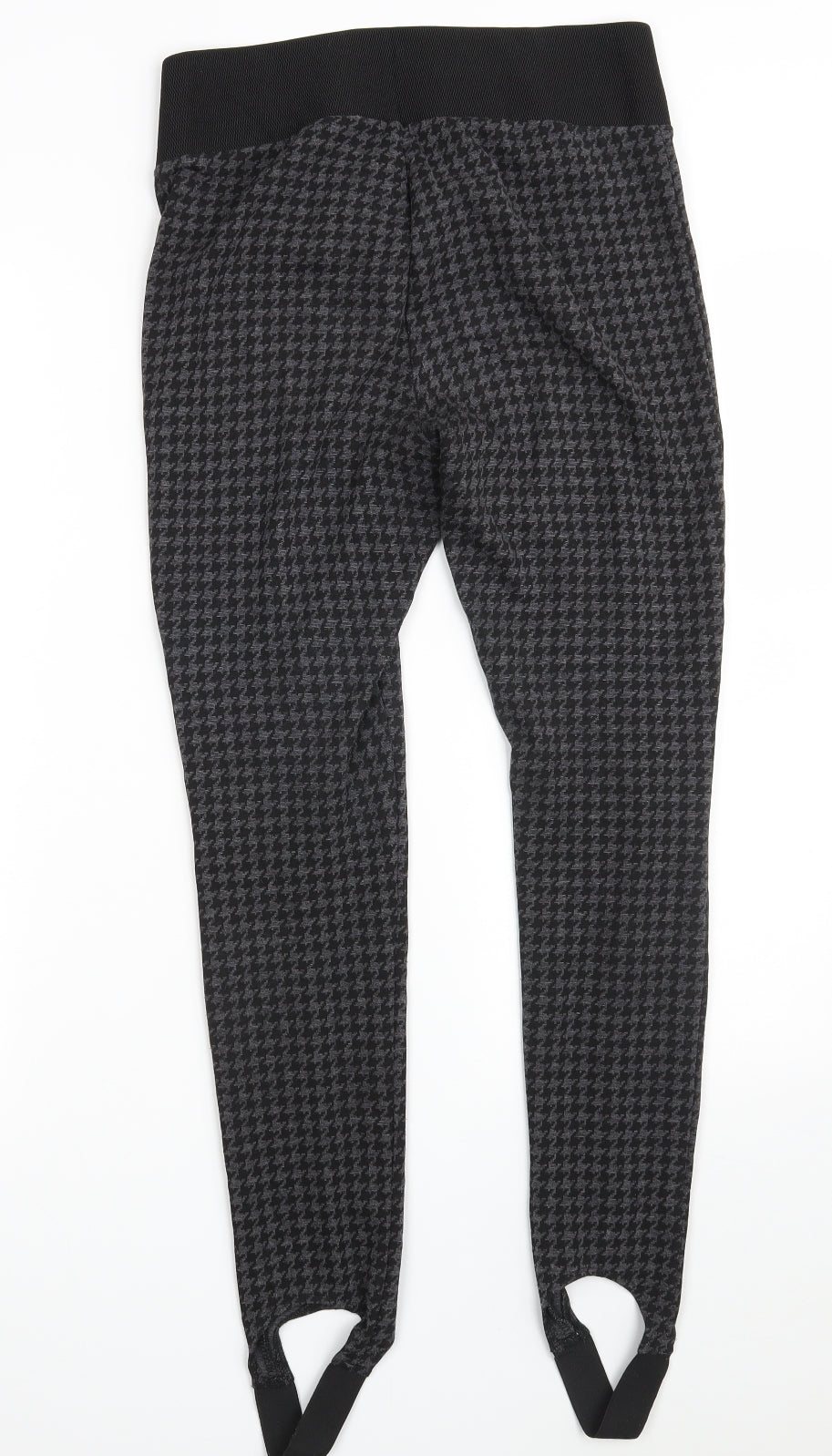 NEXT Womens Grey Houndstooth Viscose Jegging Leggings Size 12 L28 in   - Full Length Legging