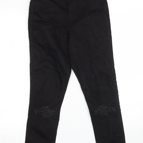 ASOS Womens Black  Cotton Jegging Jeans Size 26 in L28 in Slim Zip