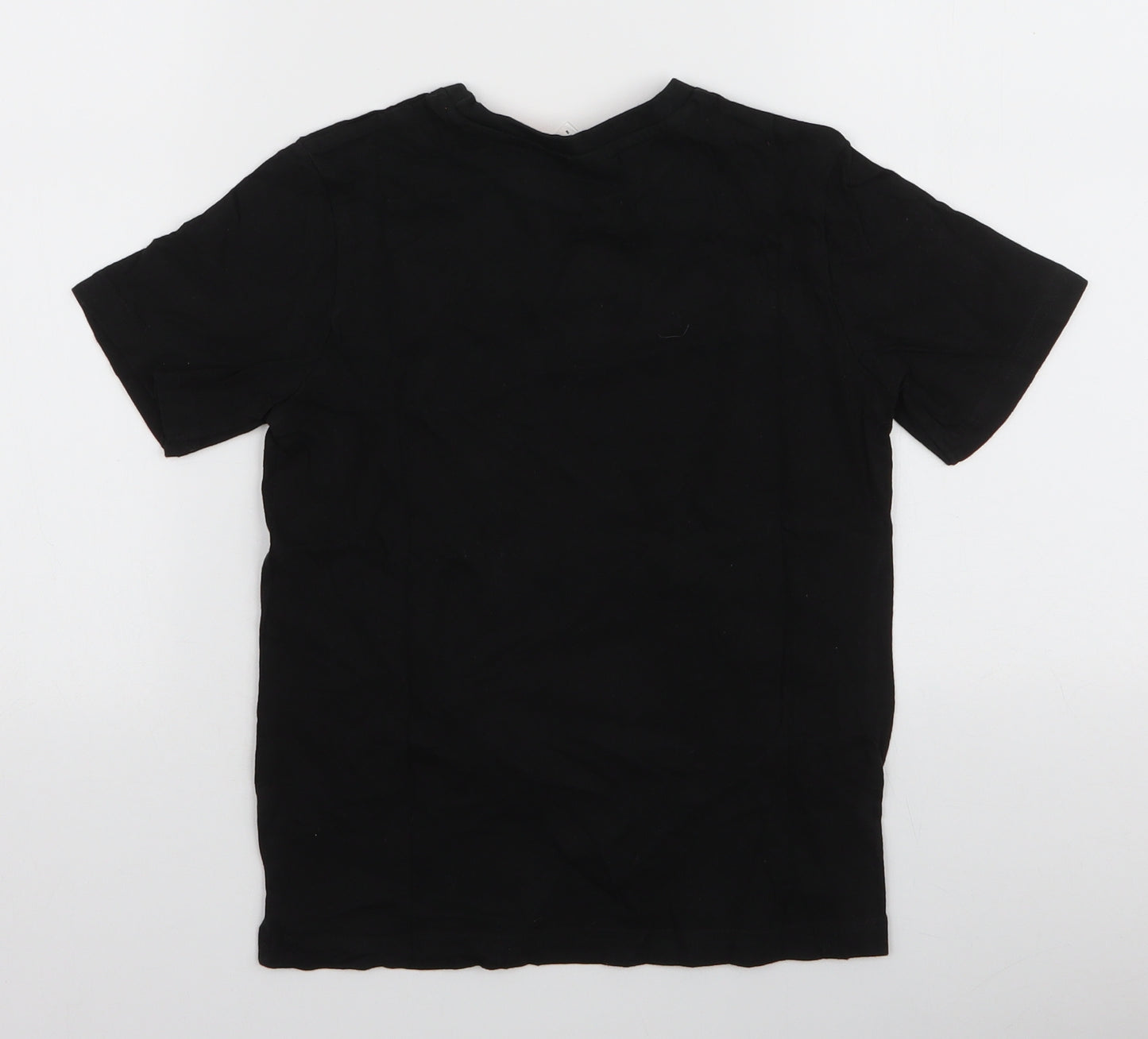 Matalan Boys Black  100% Cotton Jersey T-Shirt Size 8 Years Round Neck Pullover - Pokemon Halloween