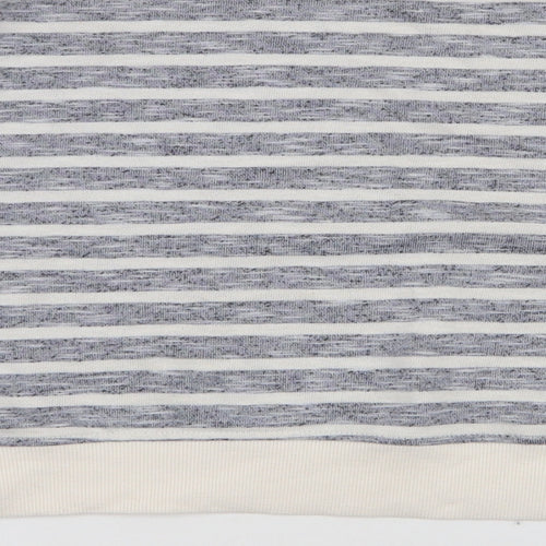 Primark Womens Blue Striped Polyester Pullover Sweatshirt Size M  Pullover