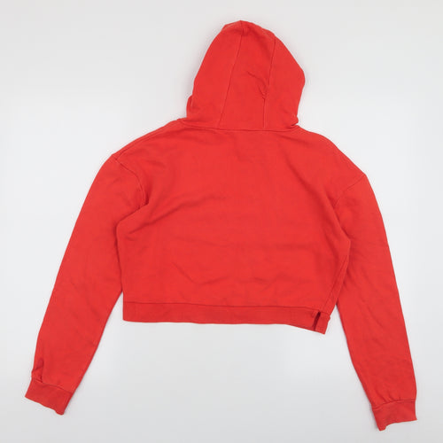 Miss Evie Girls Orange  Cotton Pullover Hoodie Size 11-12 Years  Pullover - Living my best life