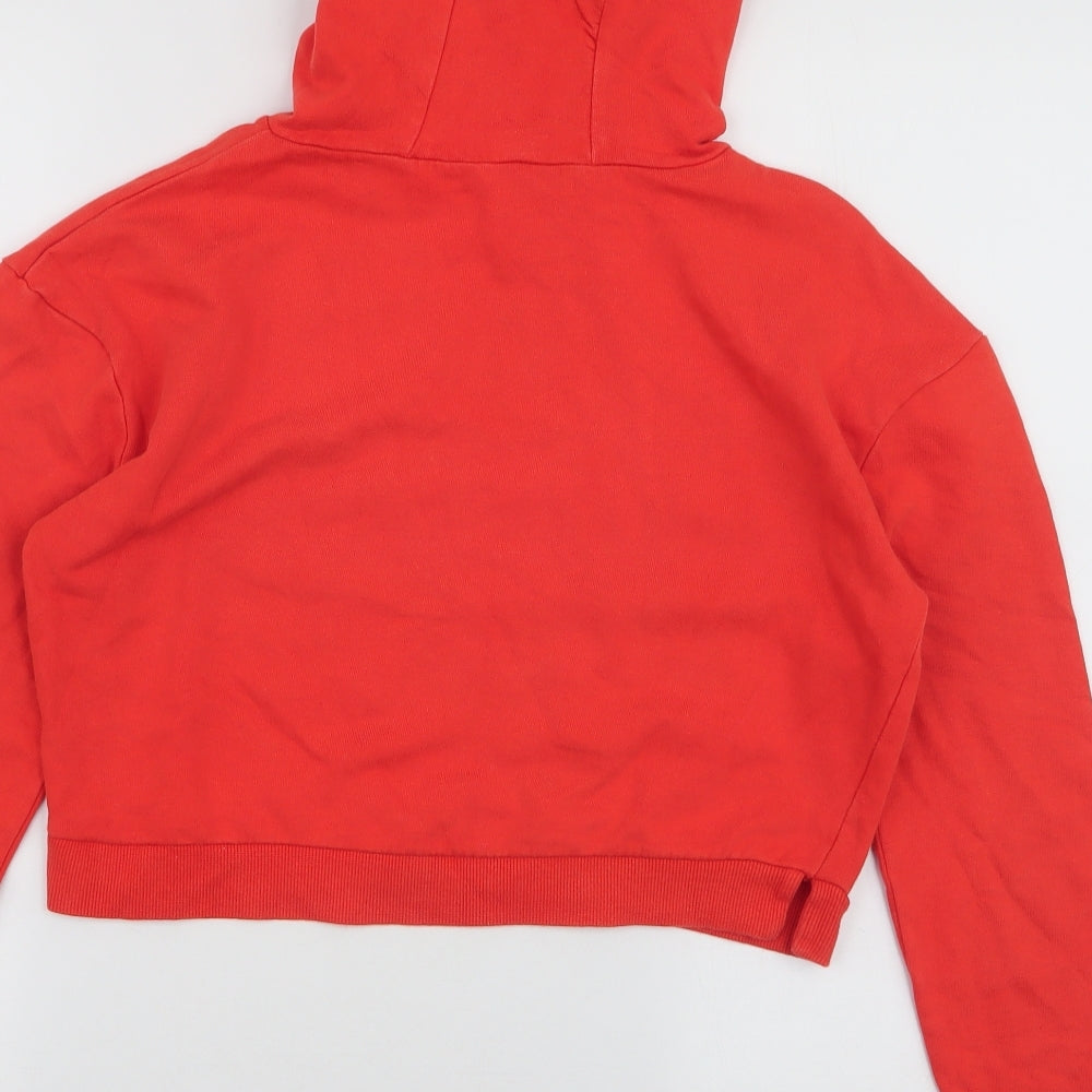 Miss Evie Girls Orange  Cotton Pullover Hoodie Size 11-12 Years  Pullover - Living my best life