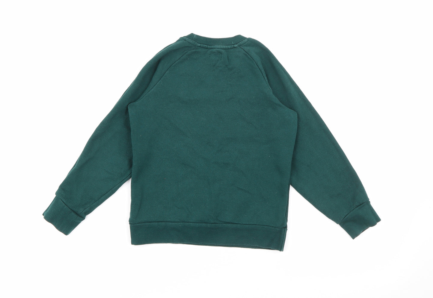 River Island Boys Green  Cotton Pullover Sweatshirt Size 5-6 Years