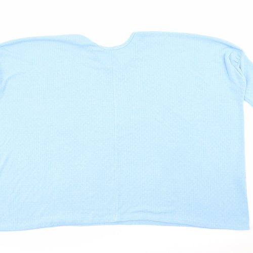 Mystyle Womens Blue Crew Neck  Viscose Pullover Jumper Size 10