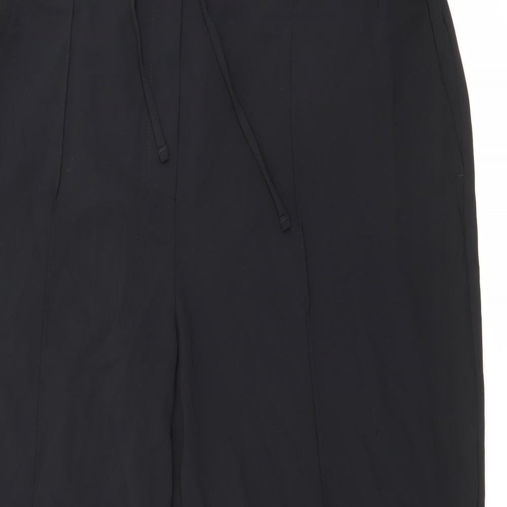 Marks and Spencer Womens Black  Polyester Bloomer Trousers Size 18 L29 in Regular