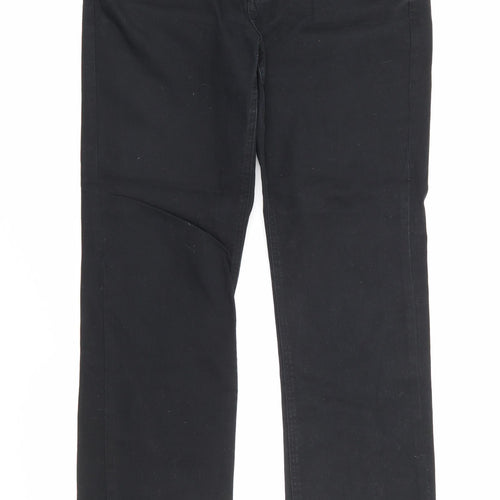 Matalan Womens Black  Cotton Skinny Jeans Size 12 L27 in Regular Button