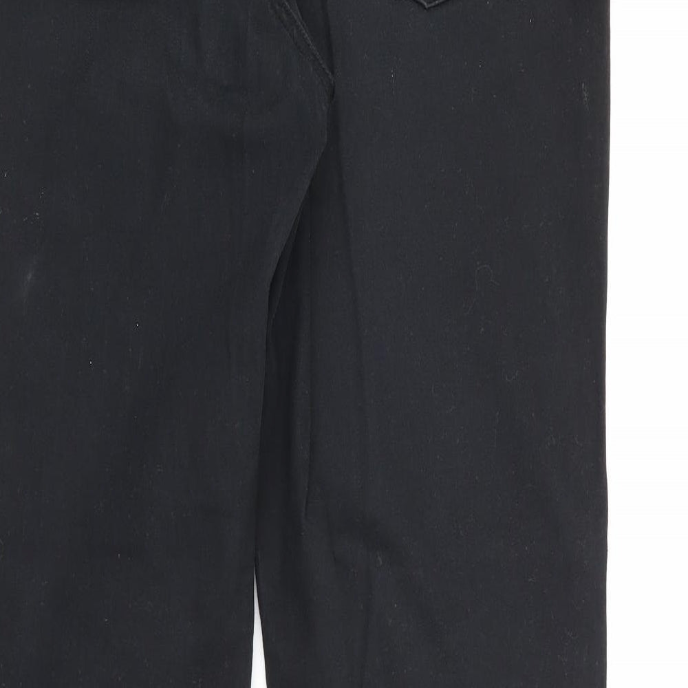 Matalan Womens Black  Cotton Skinny Jeans Size 12 L27 in Regular Button
