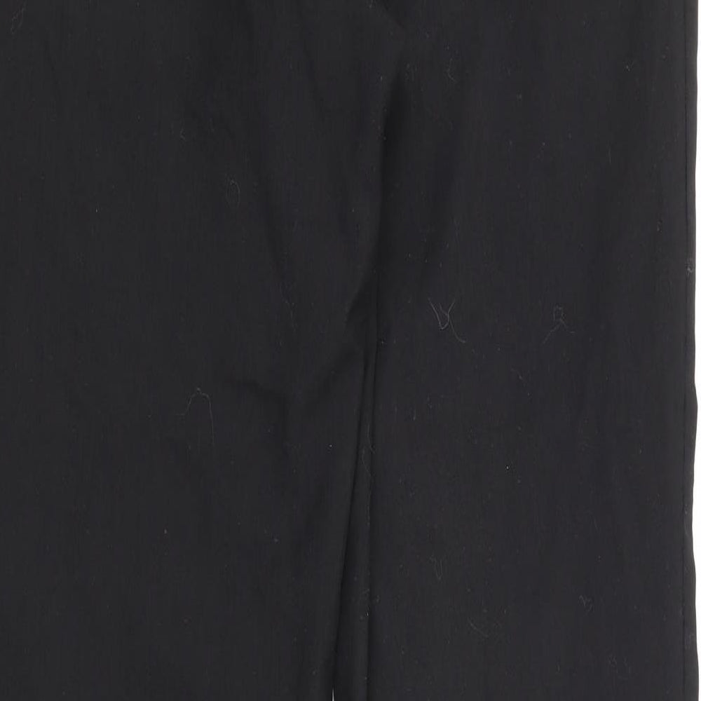 Preworn Womens Black  Wool Trousers  Size 36 L29 in Regular Zip