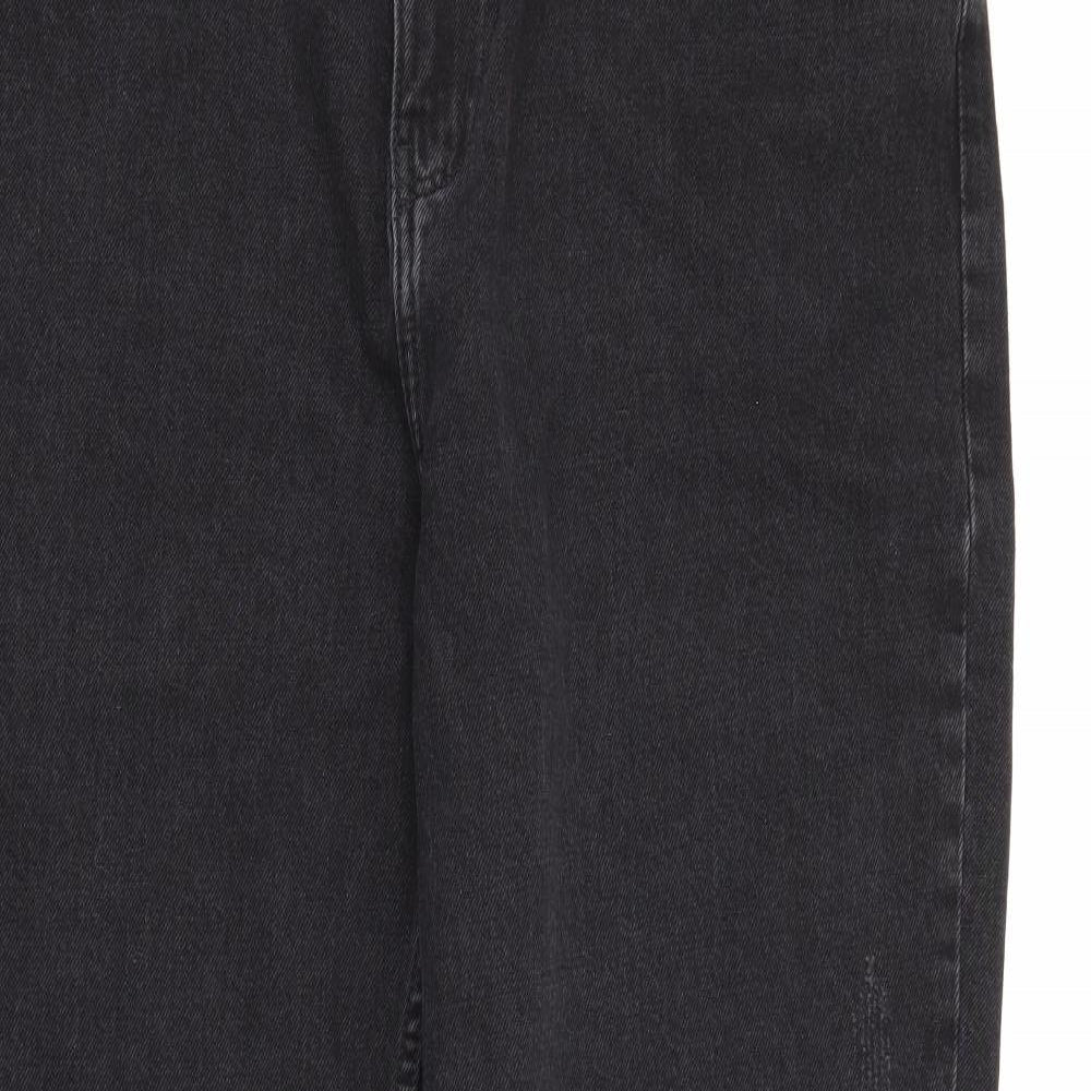 Primark Womens Black  Cotton Mom Jeans Size 20 L29 in Regular Button