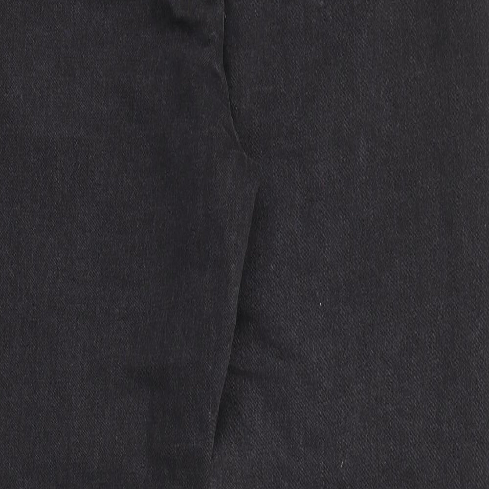 Primark Womens Black  Cotton Mom Jeans Size 20 L29 in Regular Button